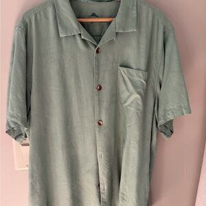 Tommy Bahama Sage Green Casual Button Down Shirt